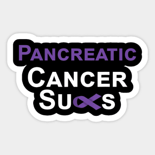 Cancer Sucks T Shirt Pancreatic Cancer Awareness Sticker